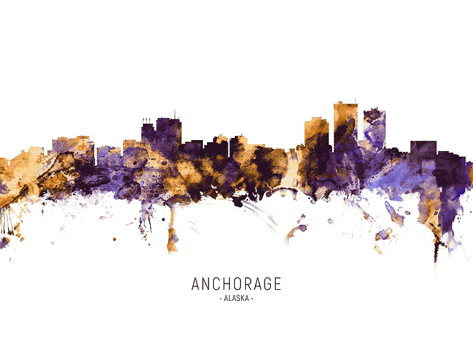 Anchorage Alaska Skyline