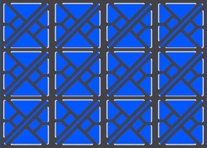 Black and blue pattern