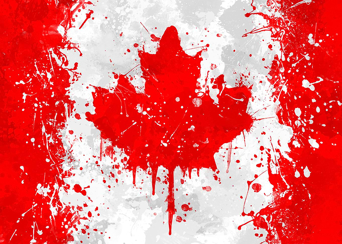 Canadian Flag Grunge