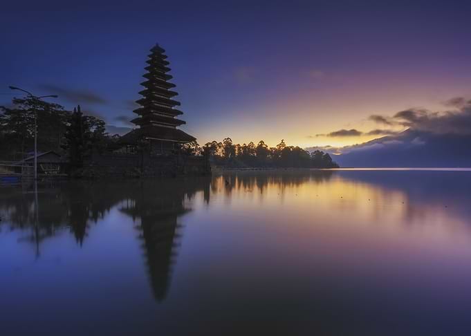 Sunrise Lake Temple