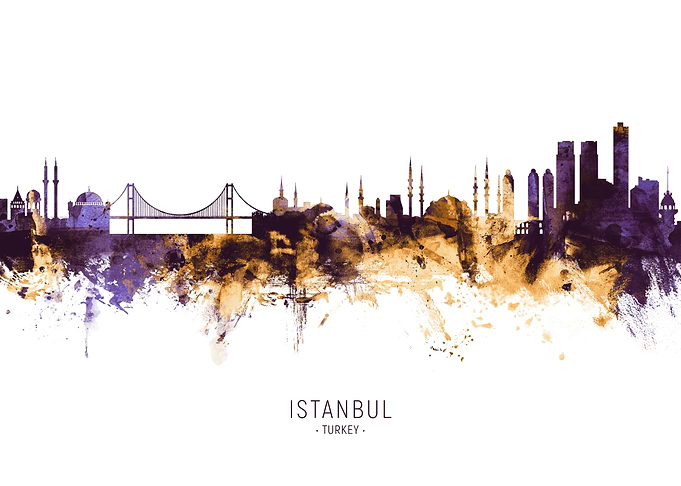 Istanbul Turkey Skyline