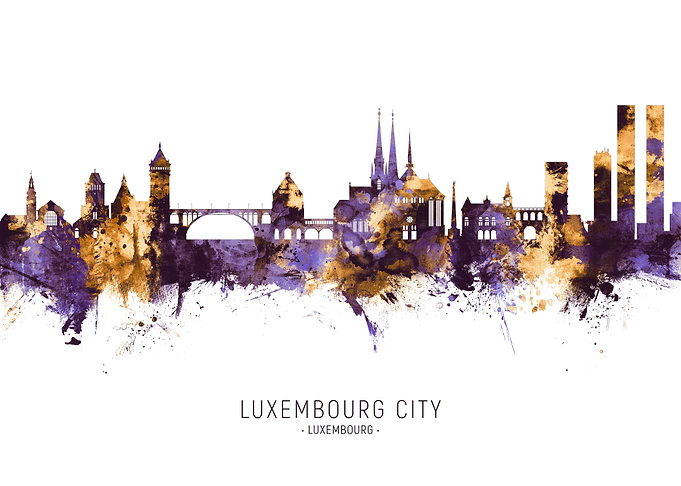Luxembourg City Skyline