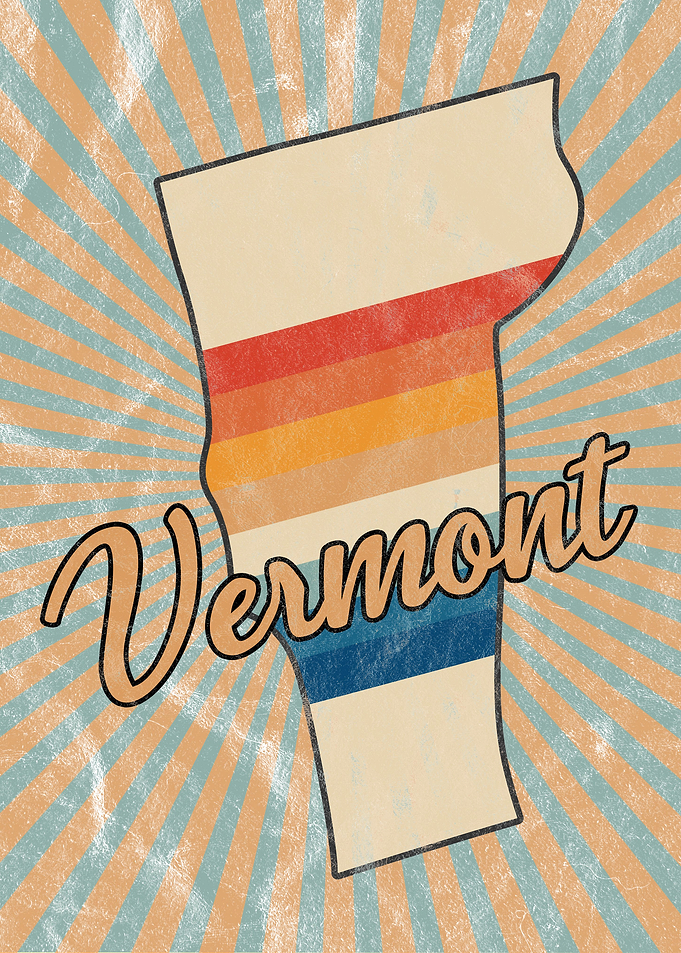 Vermont State Retro 70s