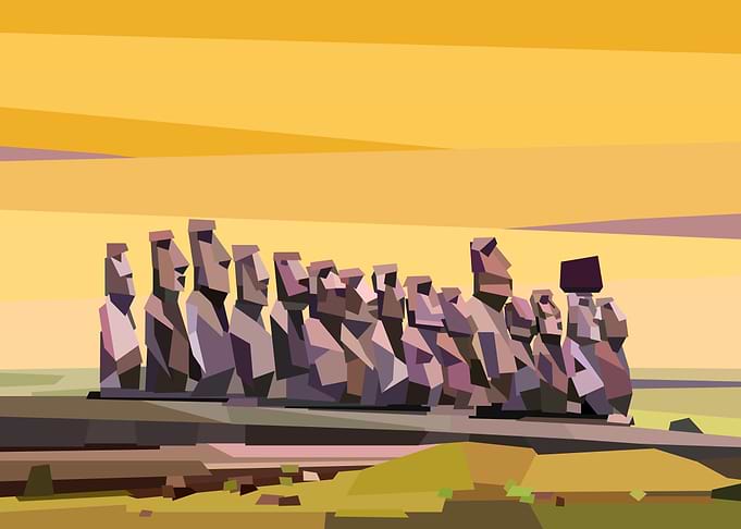 Geometric Easter Island