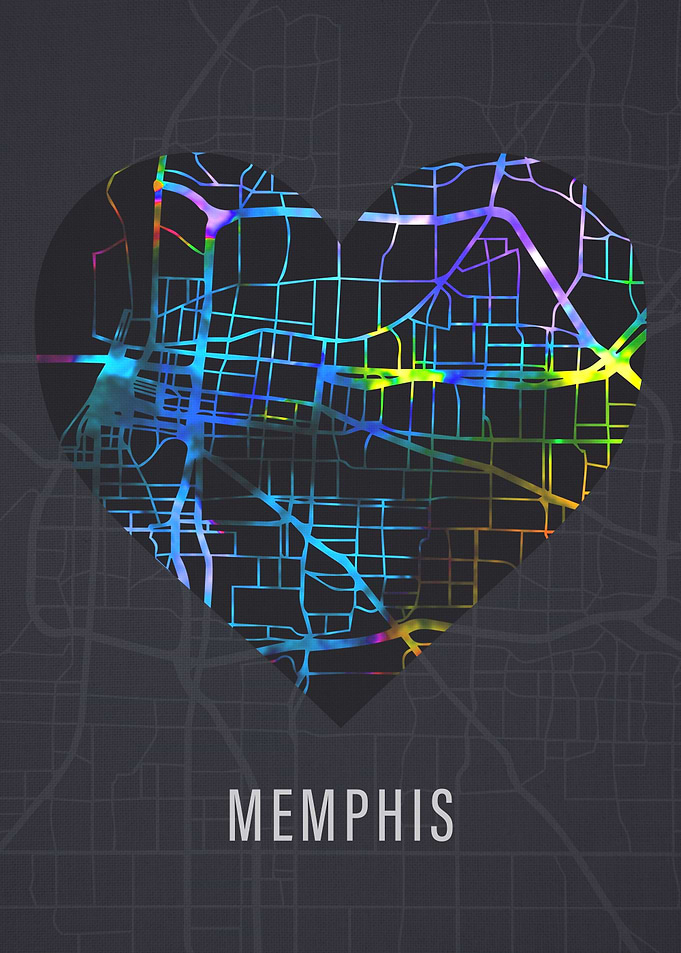 Memphis City Street Map