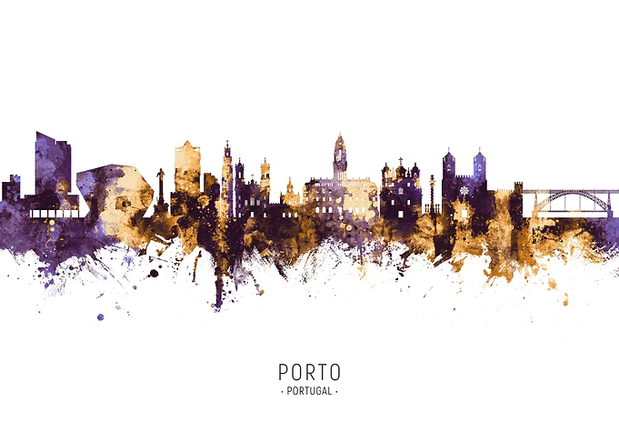 Porto Portugal Skyline