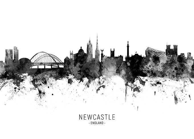 Newcastle England Skyline