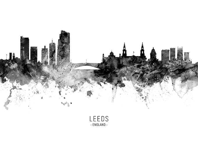 Leeds England Skyline