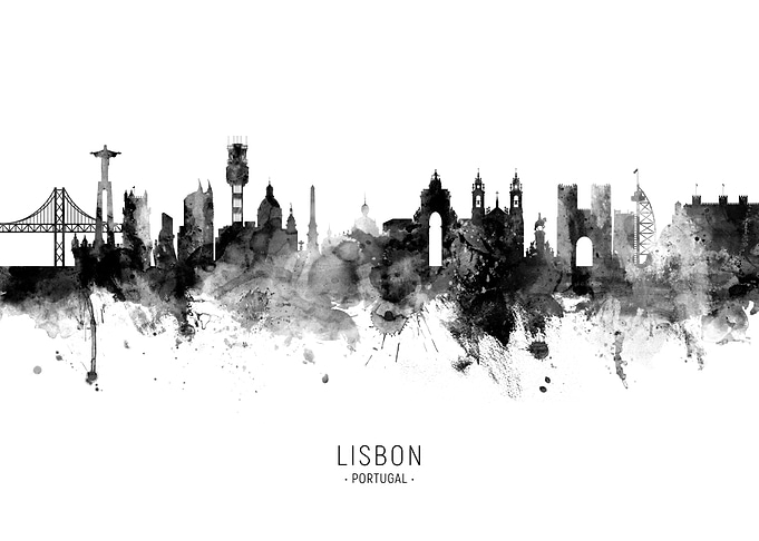 Lisbon Portugal Skyline
