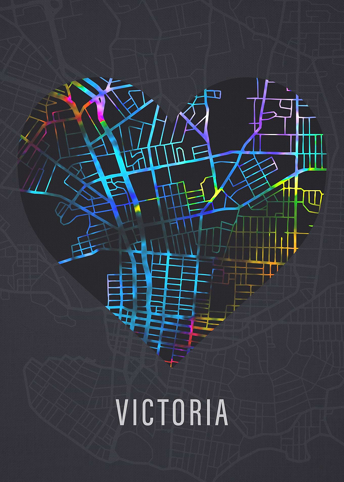 Victoria Canada City Map
