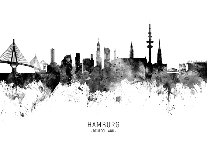 Hamburg Germany Skyline