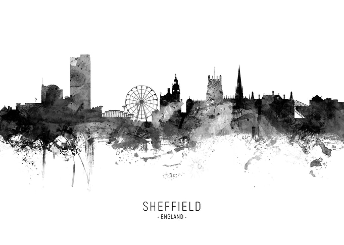 Sheffield England Skyline