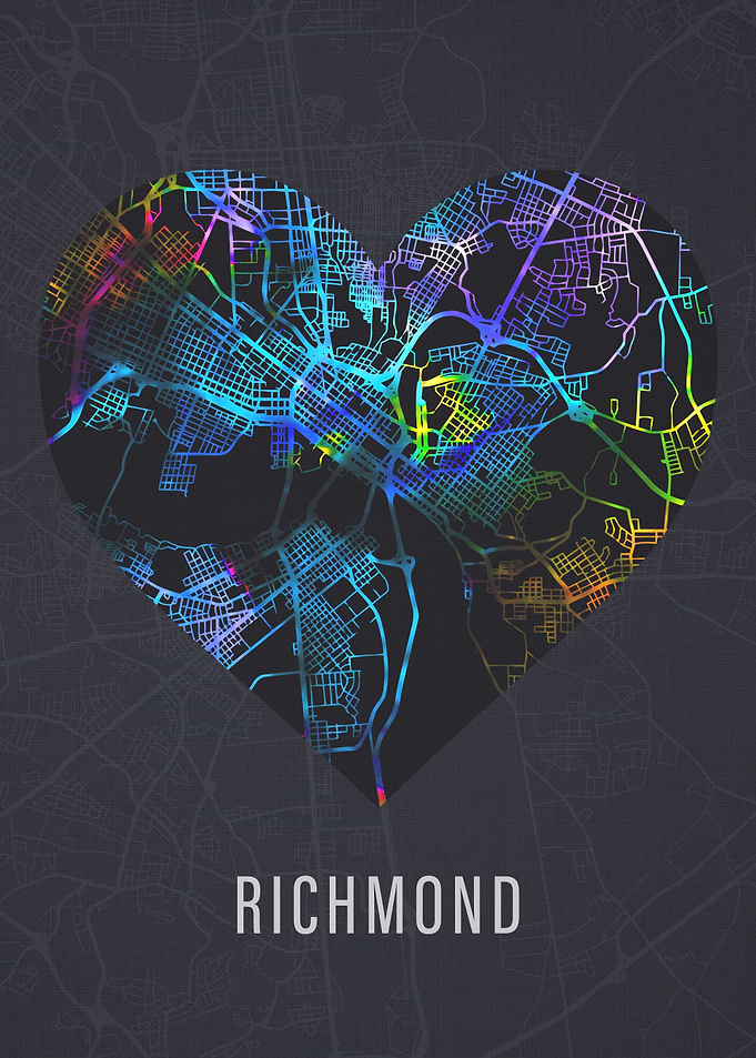 Richmond Virginia City Map