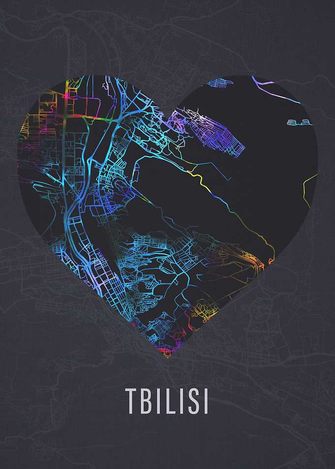 Tbilisi Georgia City Map