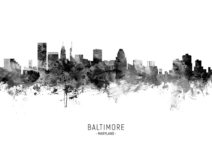 Baltimore Maryland Skyline
