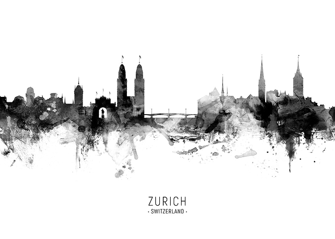 Zurich Switzerland Skyline
