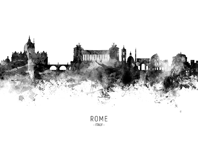 Rome Italy Skyline