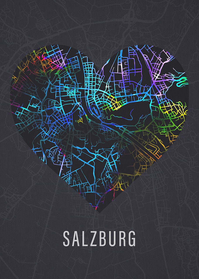 Salsburg Austria City Map