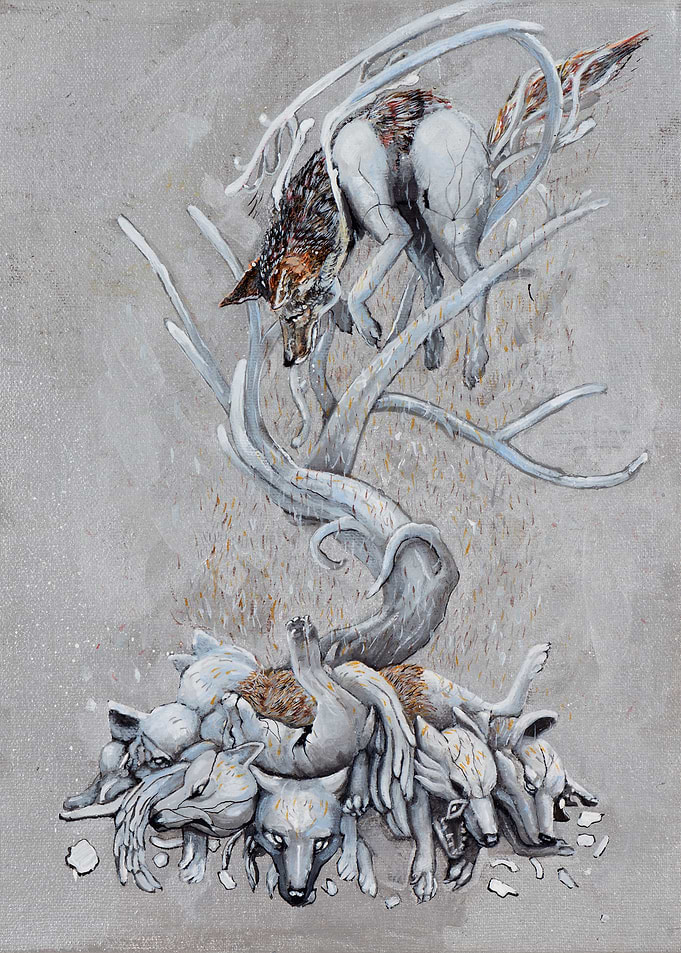 Porcelain Coyote