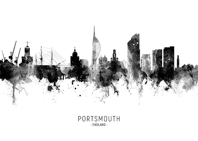 Portsmouth England Skyline