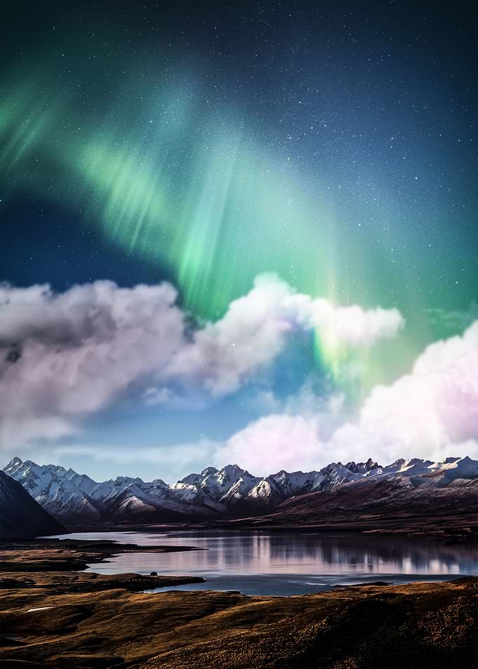 Aurora And Clouds