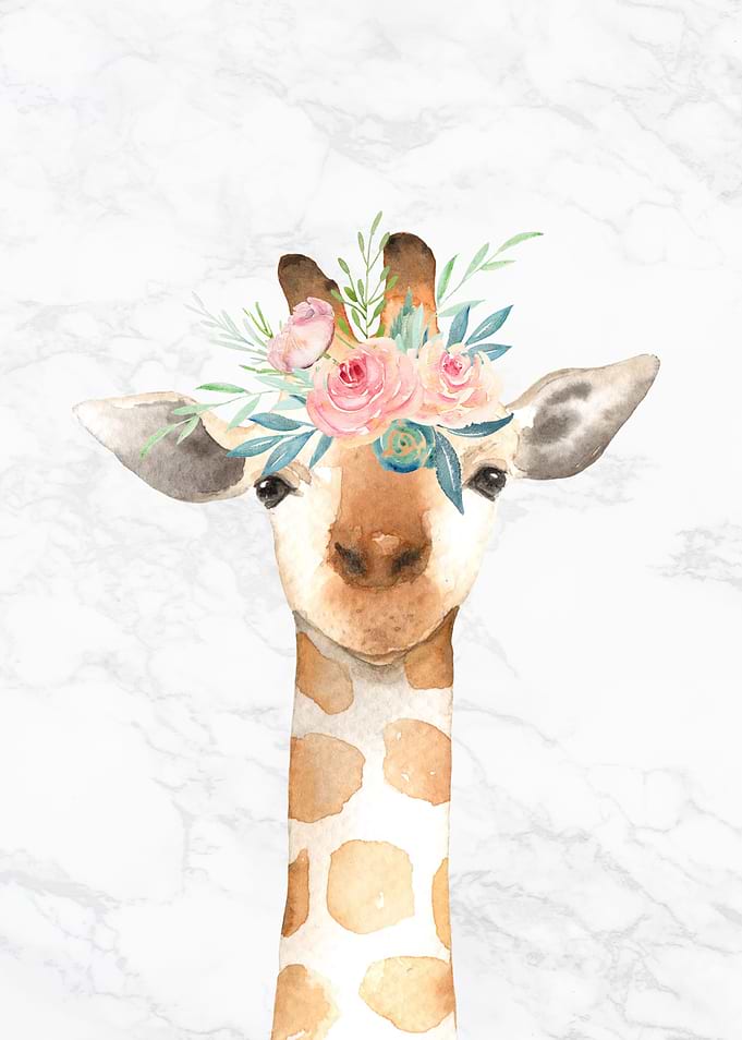 Baby Animal Floral III