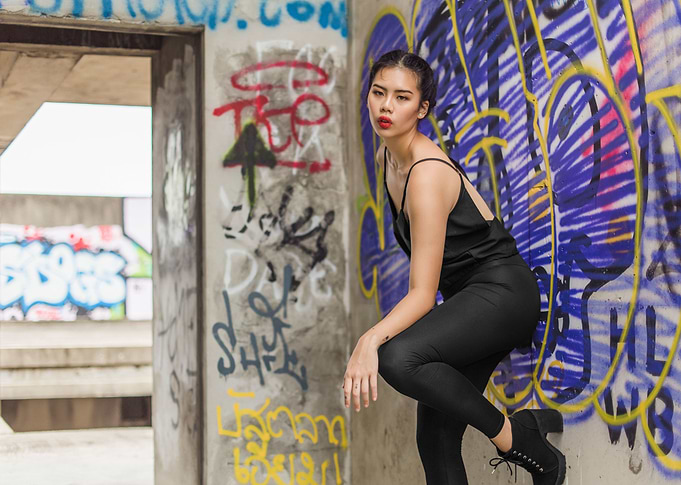 Portrait of asian model