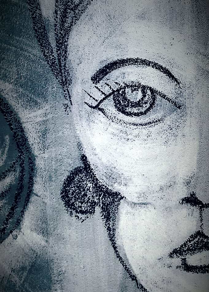 Half Face in Chalk