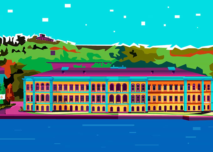 Landscape wpap art poster
