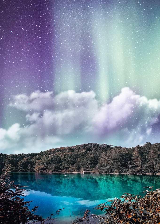 Purple Northern Lights