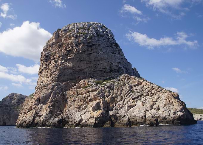 Rock in ocean