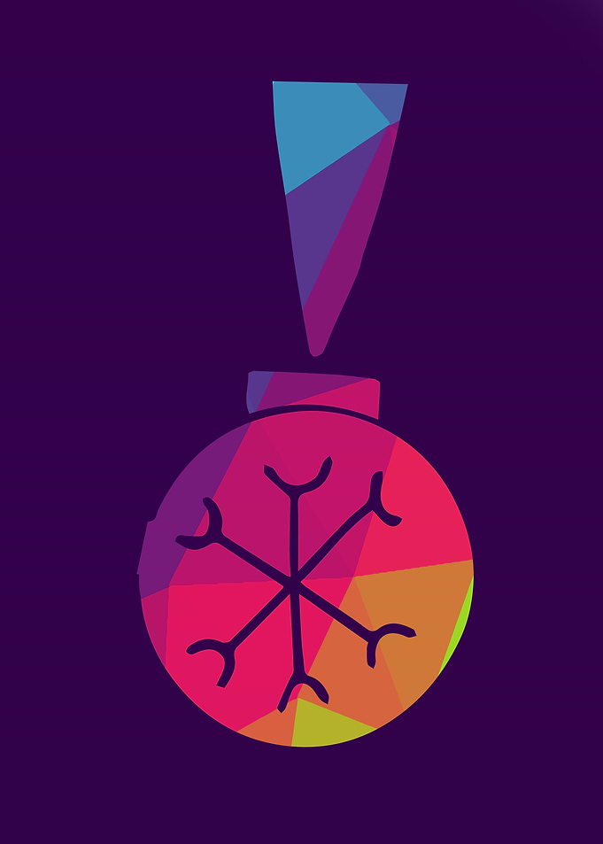 Rainbow Christmas Ball 4