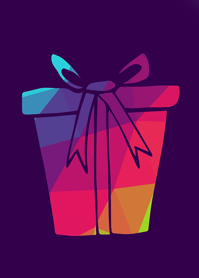 Rainbow Polygon Gift 3