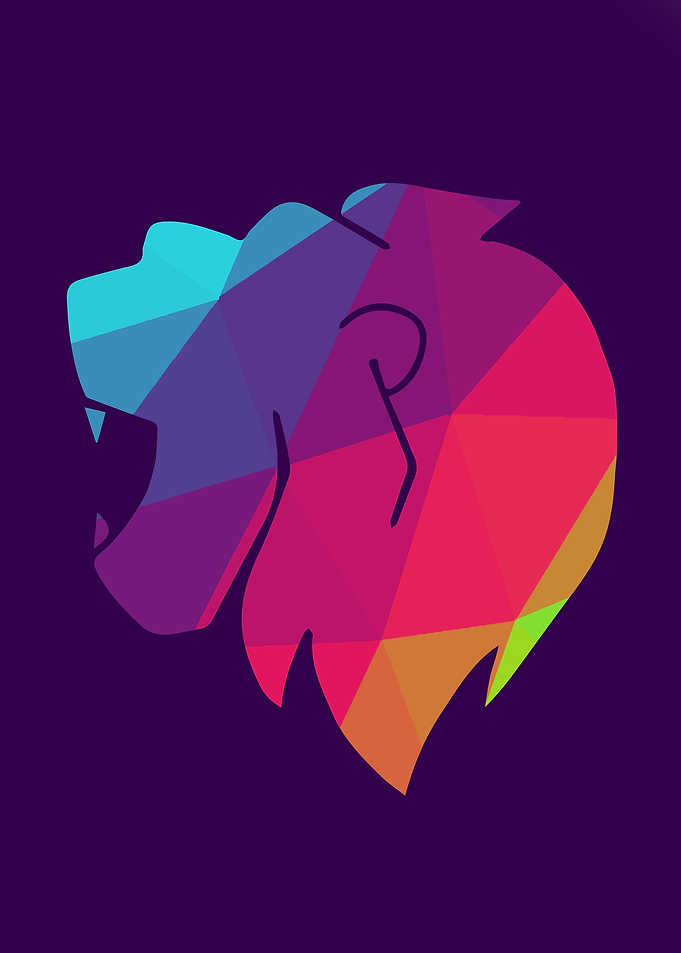 Rainbow Lion Animal 3