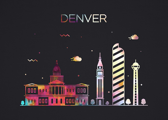 Denver City Skyline Fun