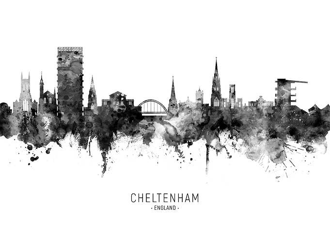 Cheltenham England Skyline