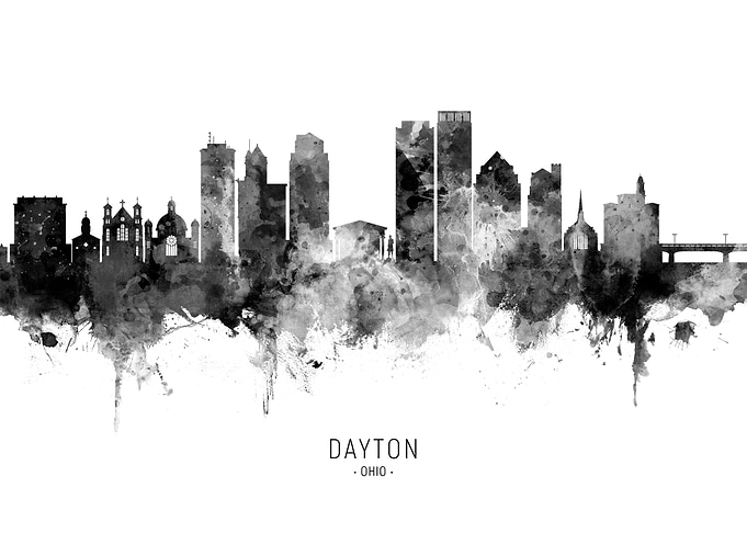 Dayton Ohio Skyline