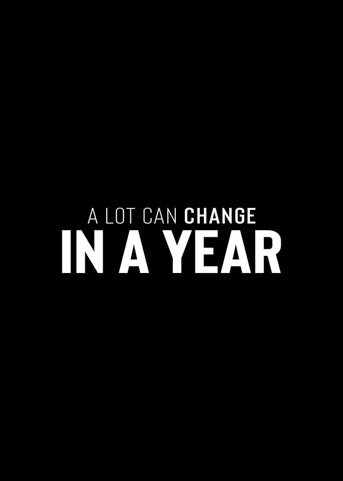Change in a Year