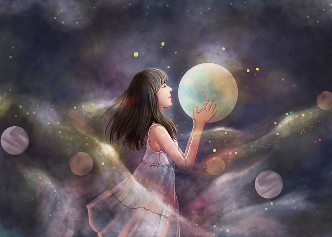 Luminous Sky Girl