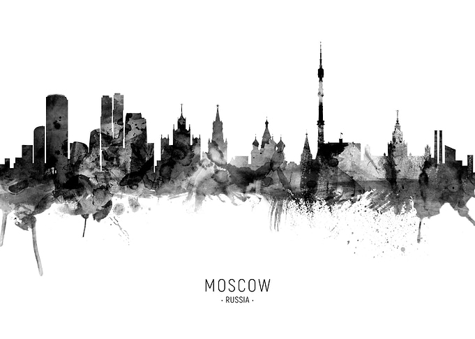 Moscow Russia Skyline