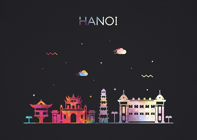 Hanoi Vietnam City Skyline
