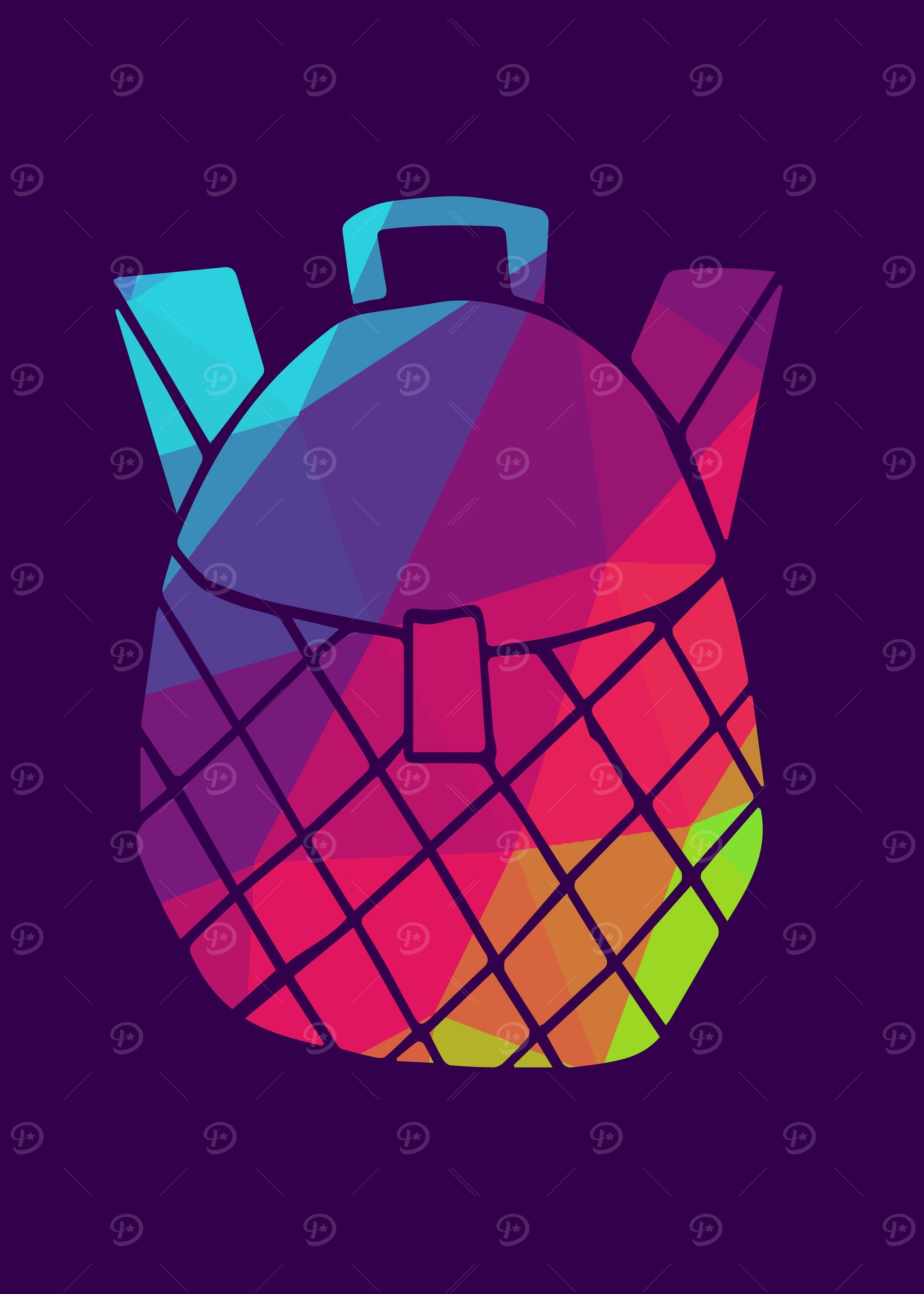 Rainbow Polygon Bags 23