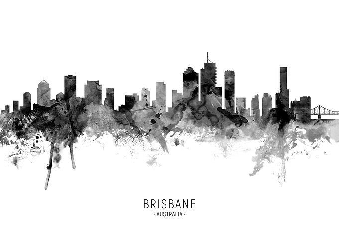 Brisbane Australia Skyline