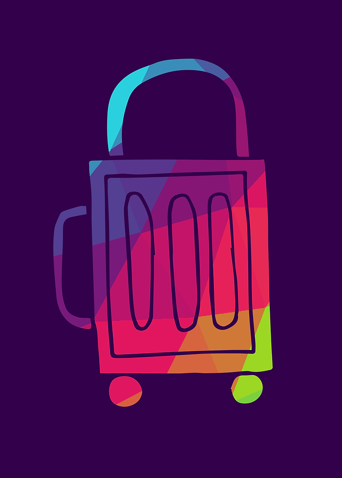 Rainbow Polygon Bags 9