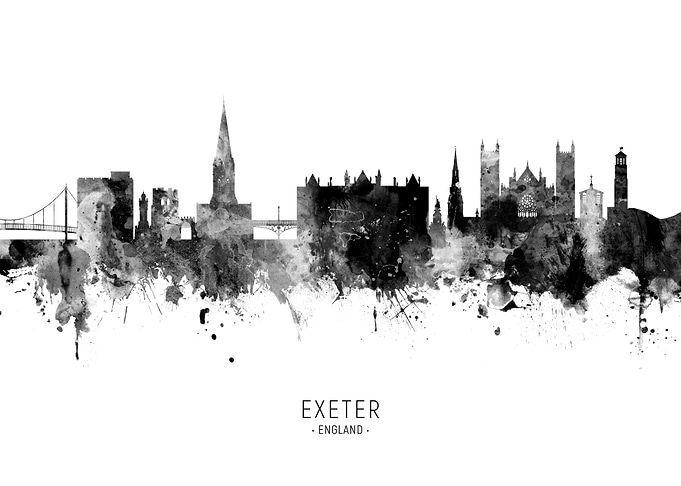 Exeter England Skyline