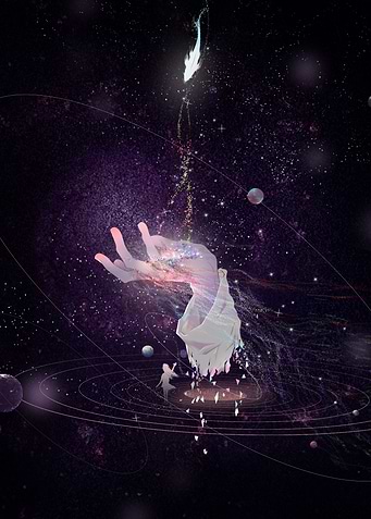 Starry Sky Hand Fish Hand