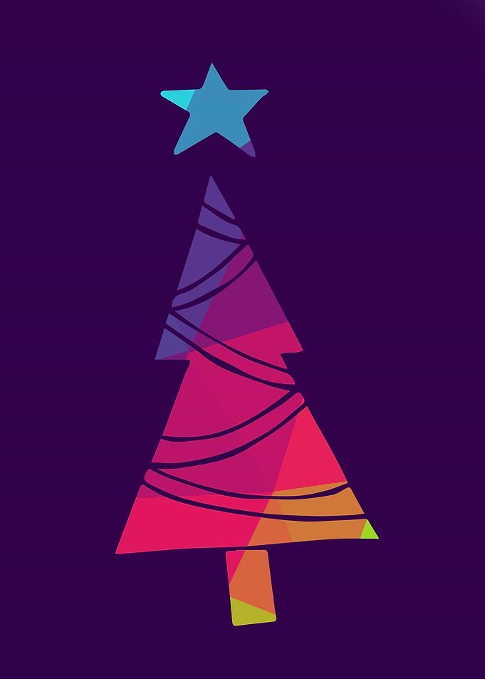 Rainbow Christmas Tree 2