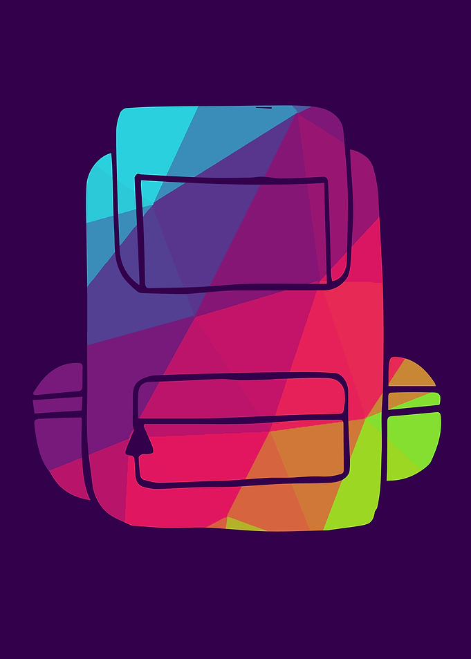 Rainbow Polygon Bags 17