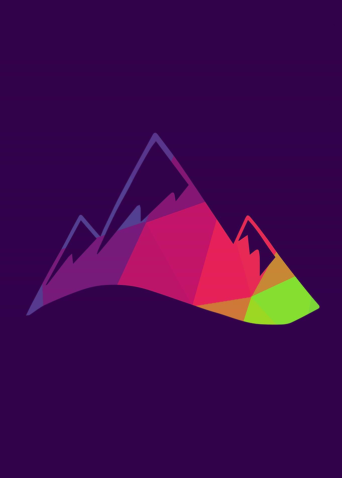 Rainbow Polygon Mountain 7