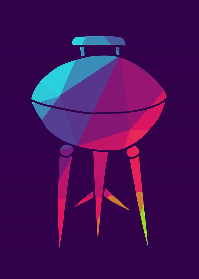 Rainbow Barbecue Food 1